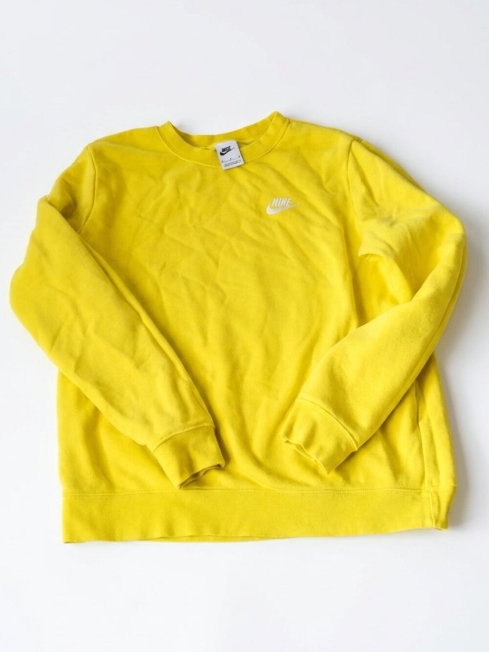 Nike Bright Yellow Pullover Sweatshirt - Women’s Size Medium